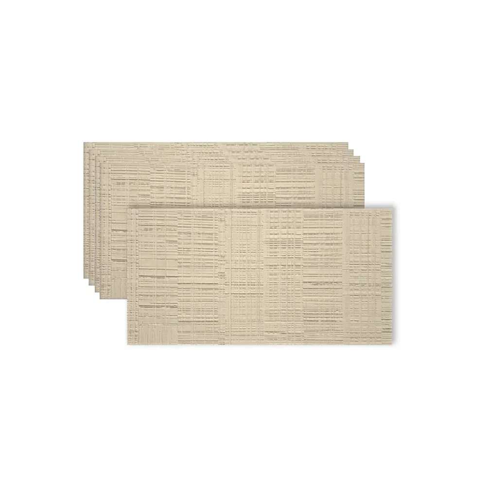 Set 9 panouri decorative din praf de piatra, Naimeed D7327, flexibile, ignifuge, rezistente la razele UV, 120x60x0.2 cm, b...