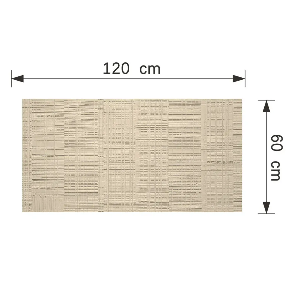 Set 9 panouri decorative din praf de piatra, Naimeed D7327, flexibile, ignifuge, rezistente la razele UV, 120x60x0.2 cm, b...
