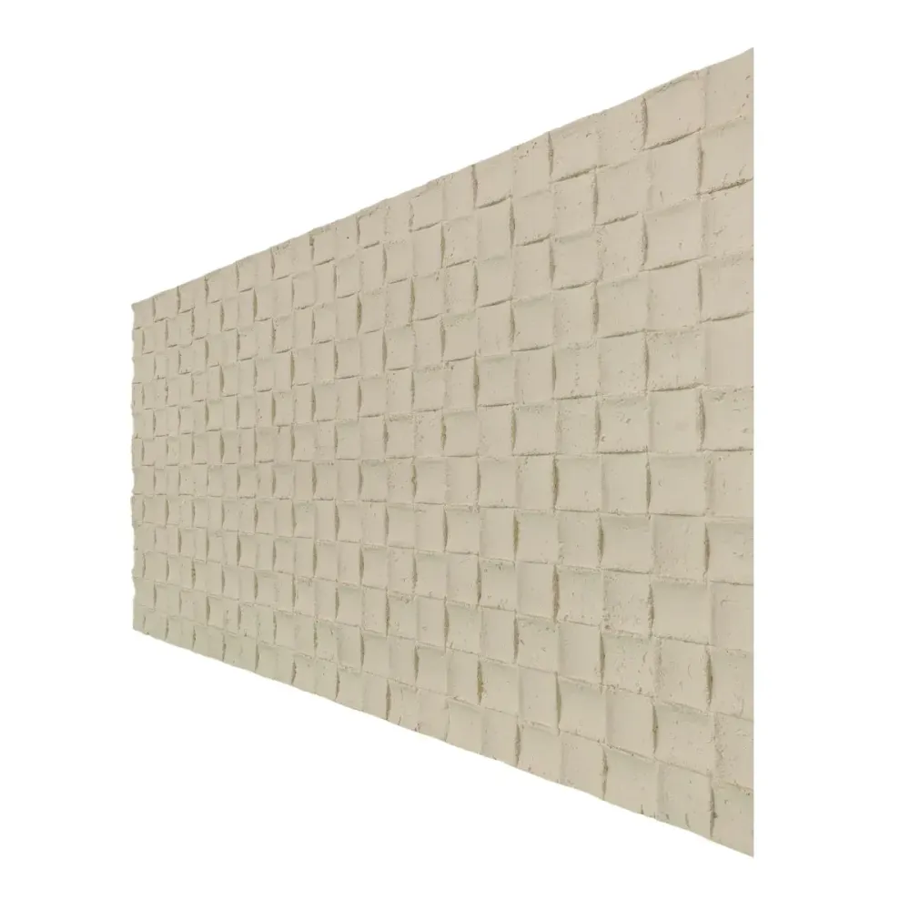 Set 6 panouri decorative din praf de piatra, Naimeed D7340, flexibile, ignifuge, strat protector ceramic, rezistente la ra...
