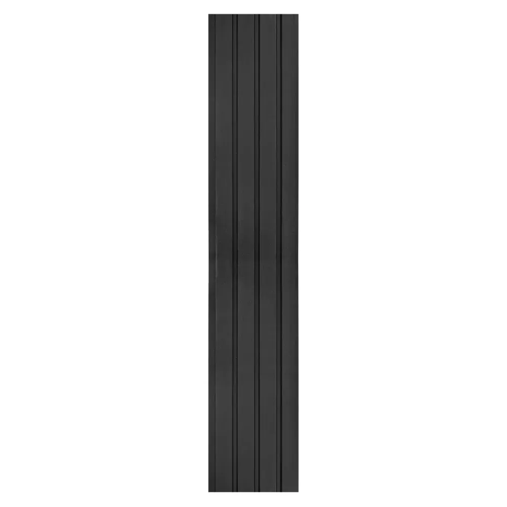 Set 5 panouri decorative, riflaj, polimer rigid, Naimeed D5470, 270x16x1cm, Negru