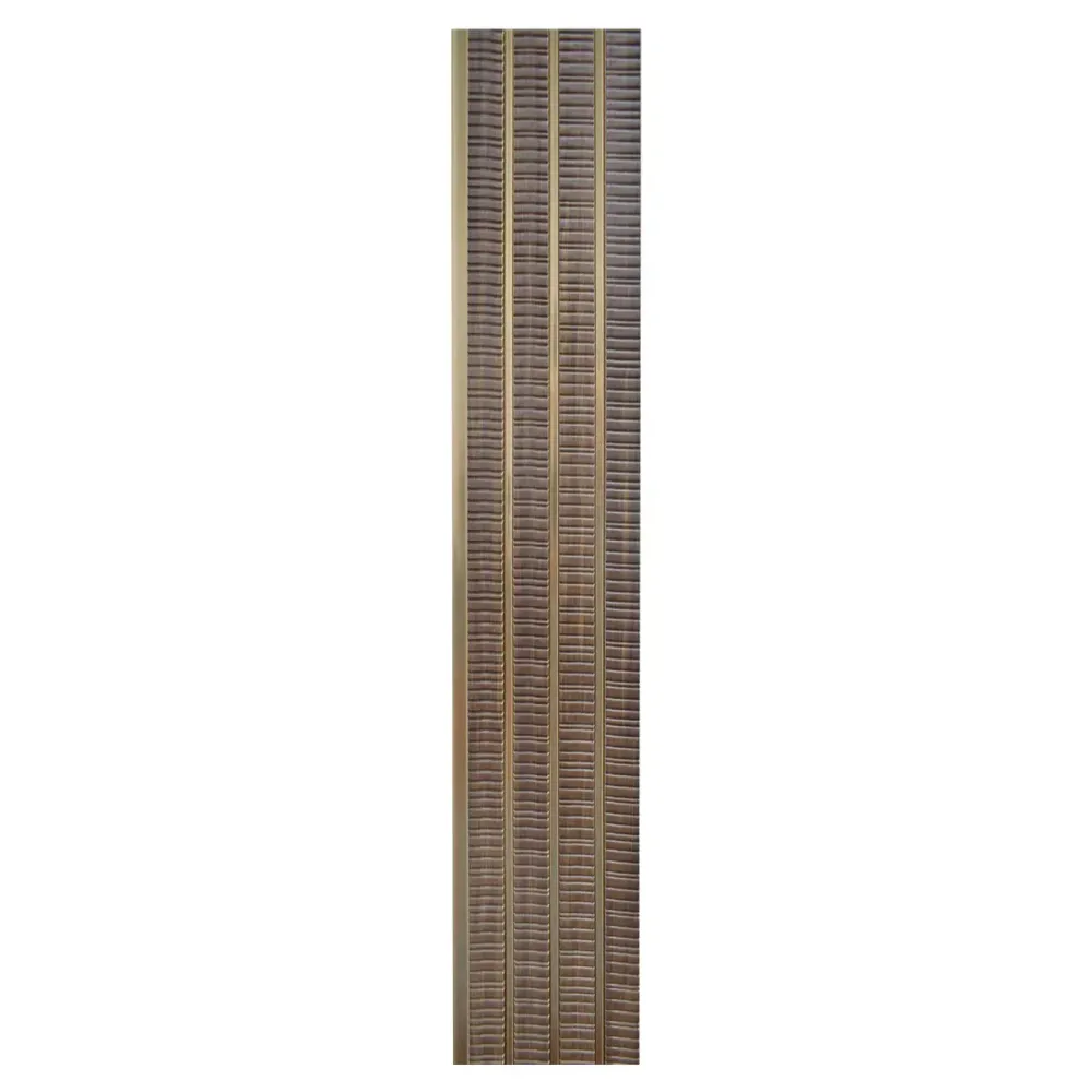 Set 5 panouri decorative, riflaj, polimer rigid, Naimeed D5473, 270x16x1cm, Maro/Auriu