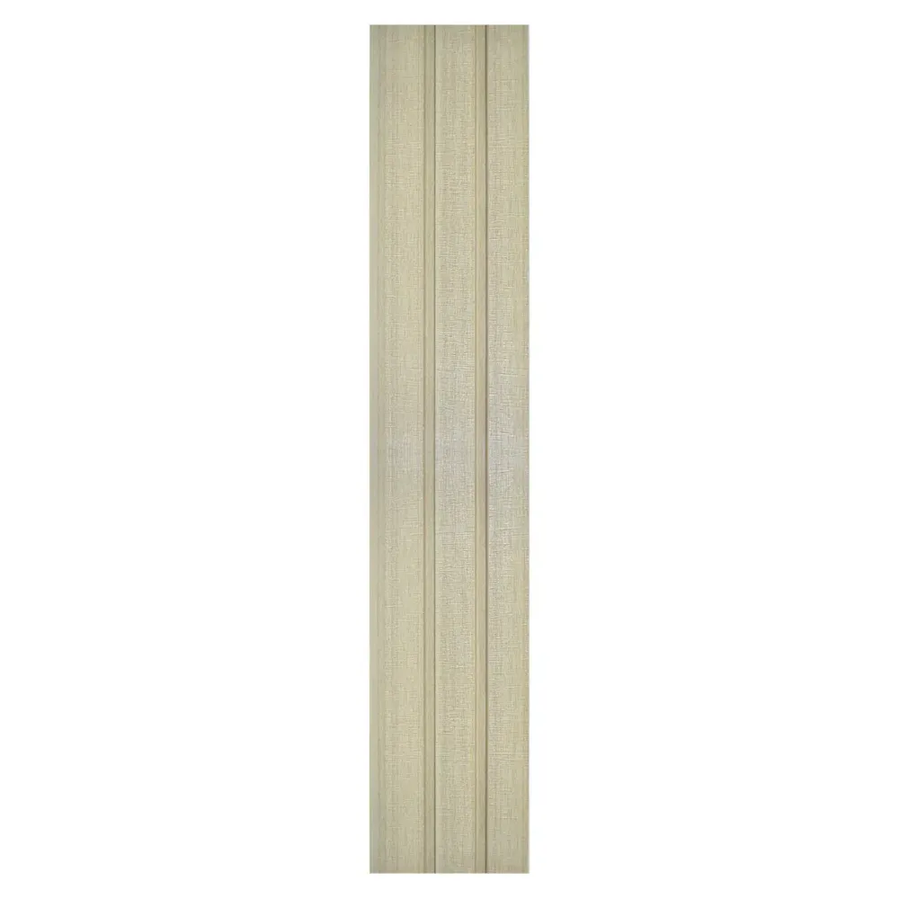 Set 5 panouri decorative, riflaj, polimer rigid, Naimeed D5482, 270x12x1cm, Crem deschis