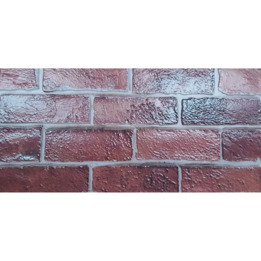Set 12 panouri decorative, SXP + PVC, autoadezive, imitatie mozaic de caramida cu textura relief, Naimeed D2949-model-5, 6...