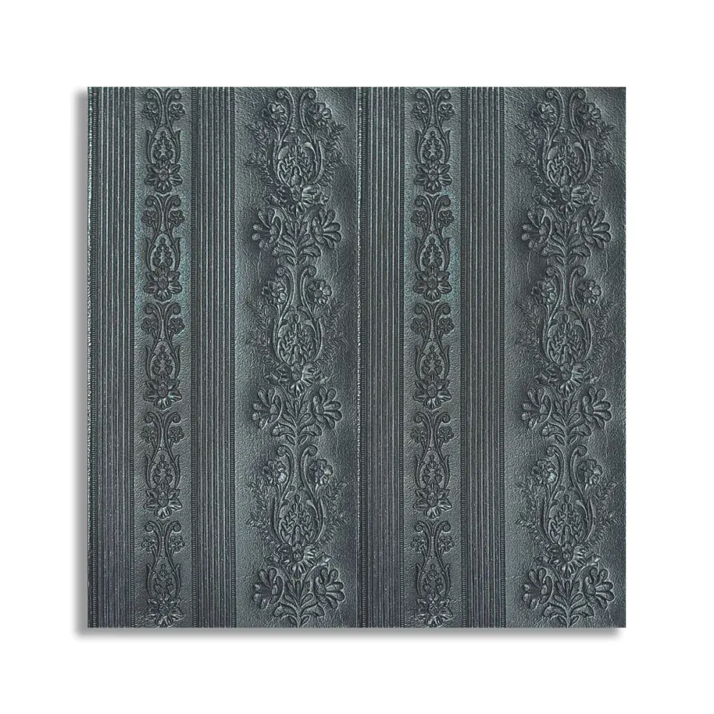 Set 10 x Tapet 3D Autoadeziv, design modern, rezistent la umezeala, usor de curatat, 70x70cm, Naimeed D4710, Negru