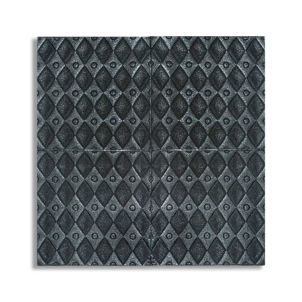 Set 5 x Tapet 3D Autoadeziv, design modern, rezistent la umezeala, usor de curatat, 70x70cm, Naimeed D4759, Negru