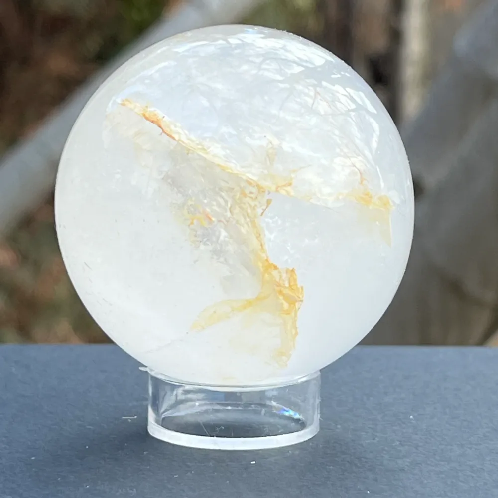 Sfera 6.5 cm cuart rutilat curcubeu model 36