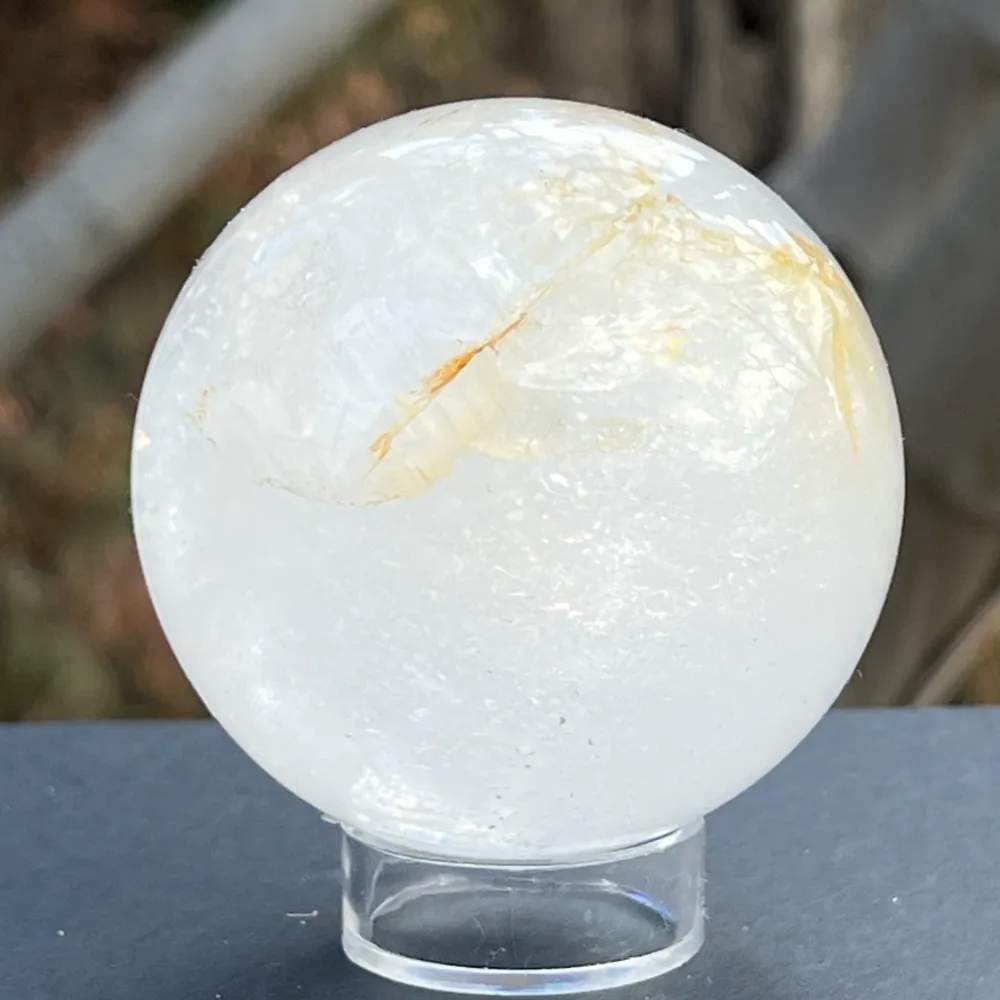 Sfera 6.5 cm cuart rutilat curcubeu model 36