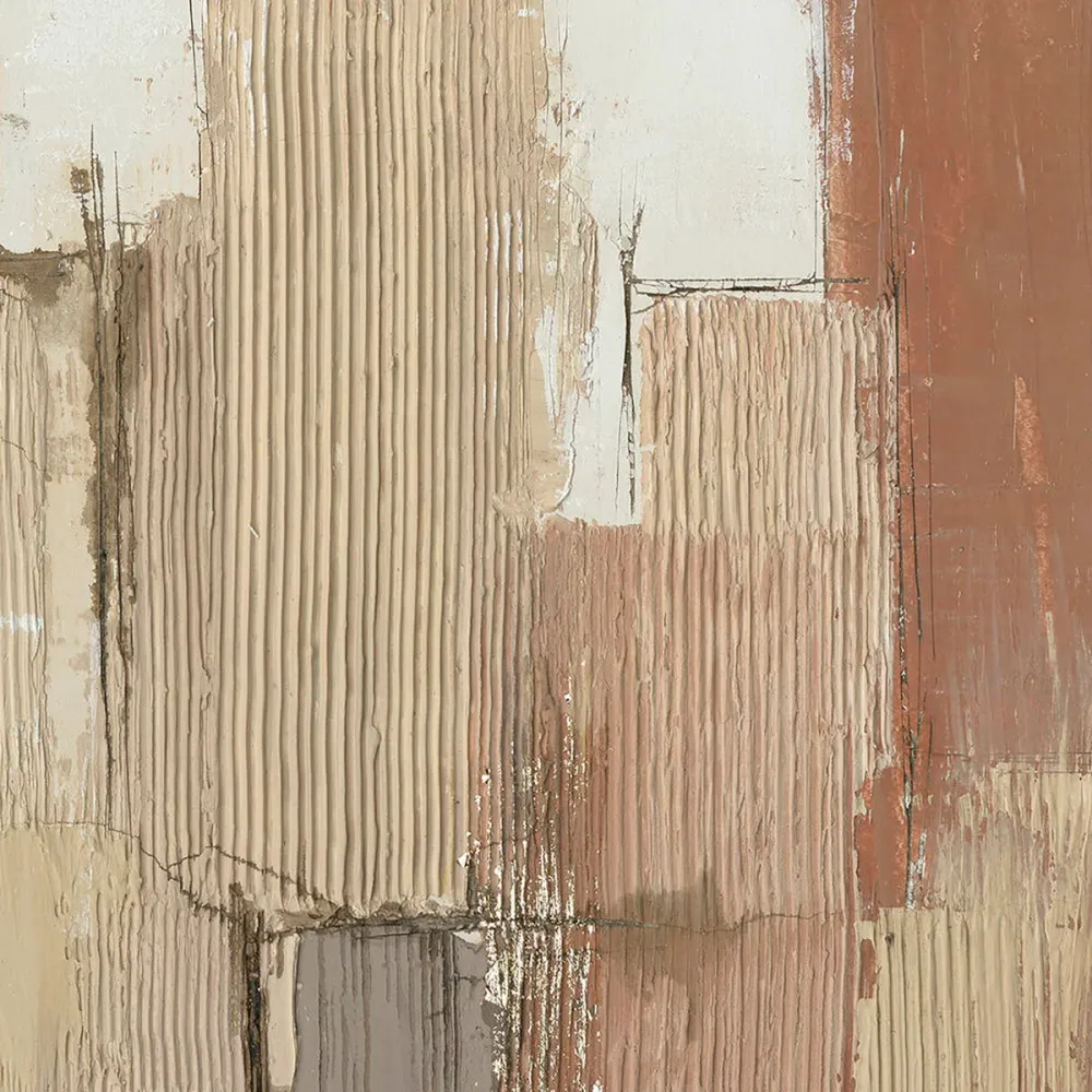 Tablou DKD Home Decor 100 x 2,4 x 100 cm Abstract Modern (2 Unități)