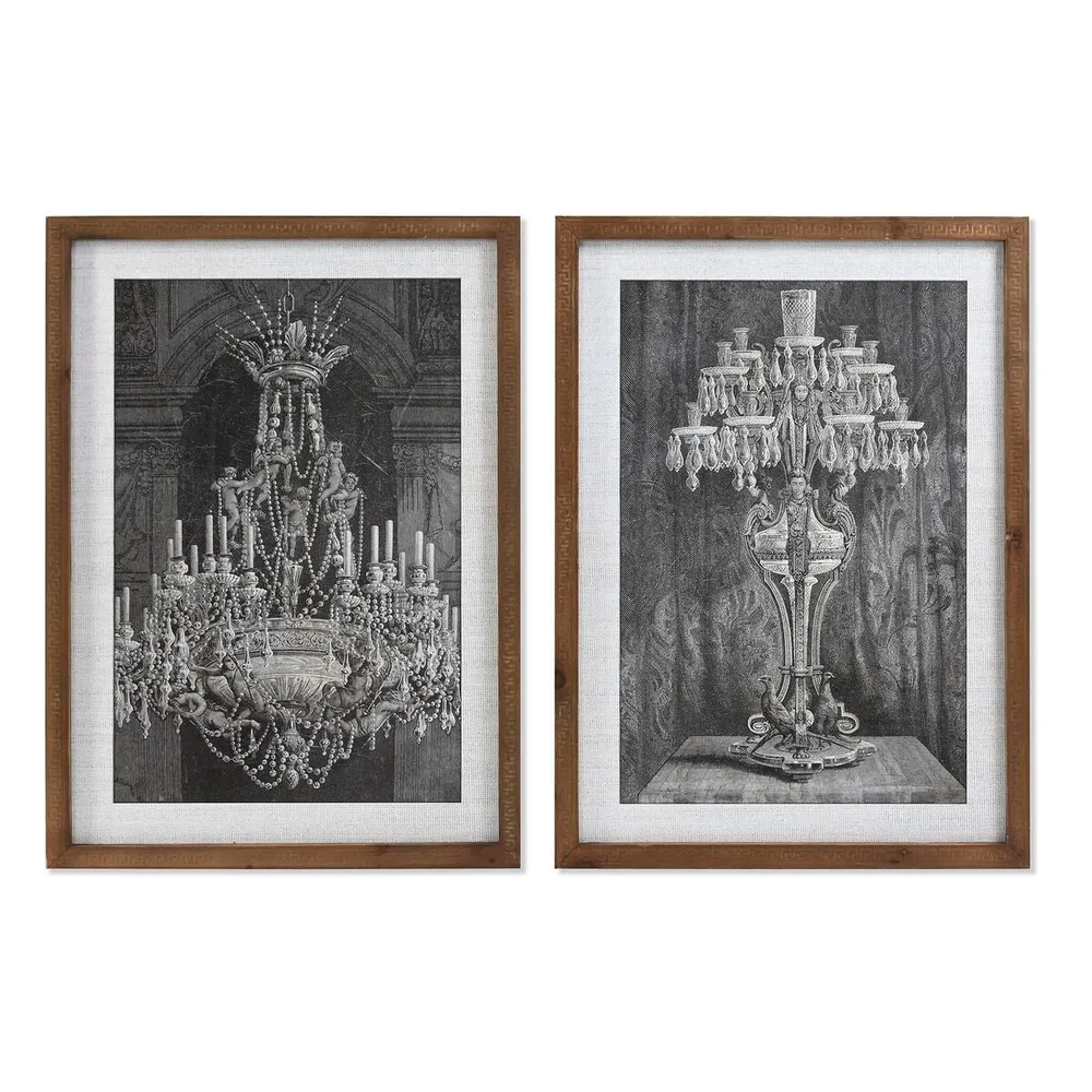 Tablou DKD Home Decor 50 x 2 x 70 cm Neoclasic (2 Unități)