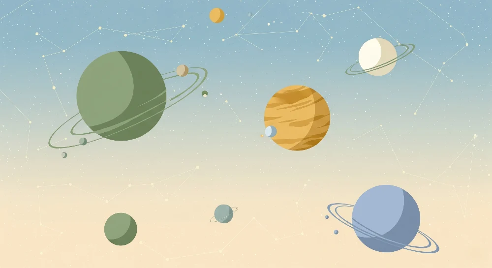 Tapet cameră copii | Univers cosmic al planetelor