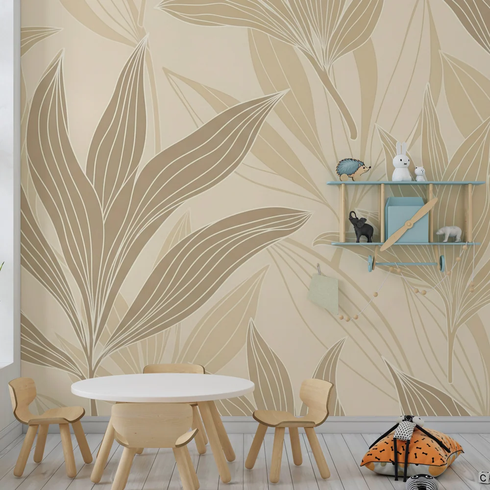 Tapet copii | Flori delicate și modele subtile