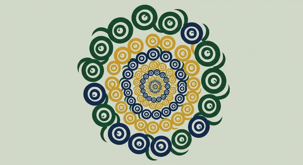 Tapet copii | Modele spirale colorate pe fundal moale