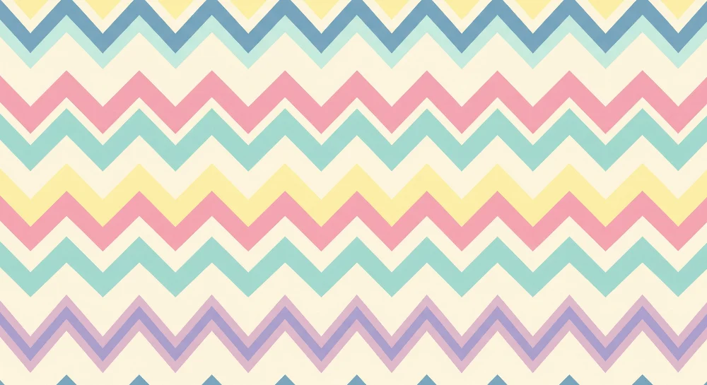 Tapet pentru cameră de bebeluși | Model zigzag pastel în culori delicate