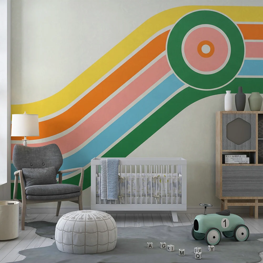Tapet pentru cameră copii | Modele geometrice colorate și moderne