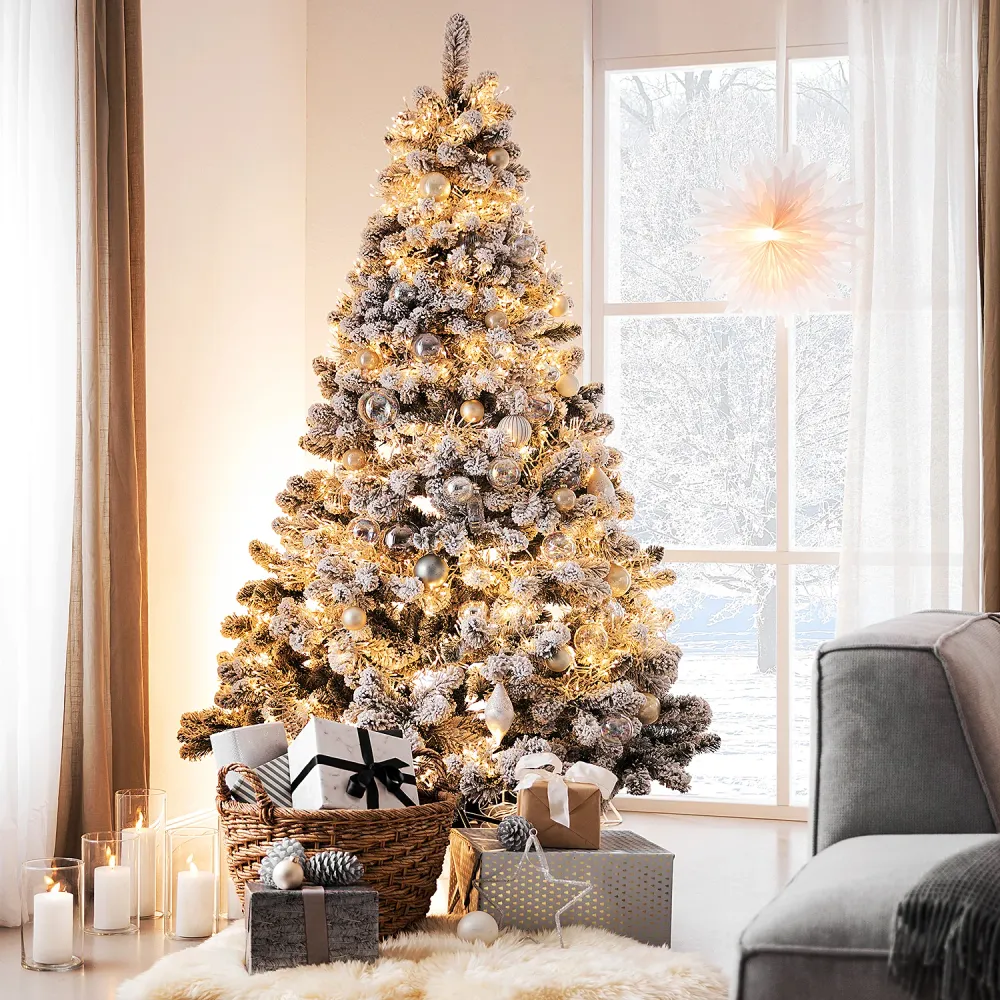 TREE MONTH brad artificial - verde cu zapada | 180 cm
