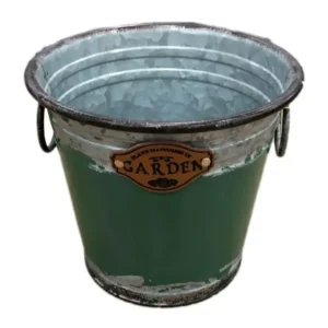 Vas decor din metal D2612, 18x12x16 cm
