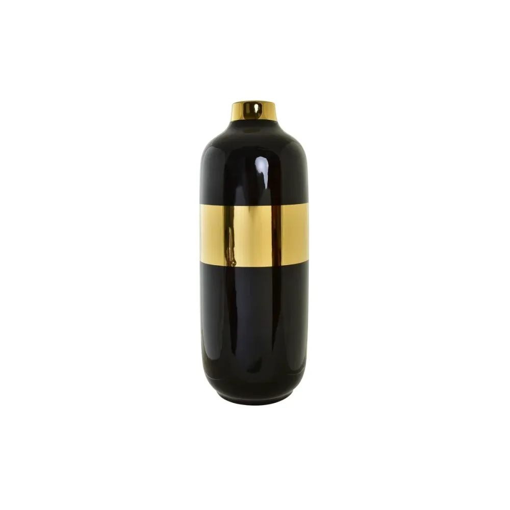 Vază DKD Home Decor Porțelan Auriu* Bicolor Modern (16 x 16 x 41 cm)