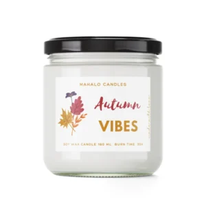 VIBE DE TOAMNĂ Sojakerze 180 ml MahaloCandles lucrate manual