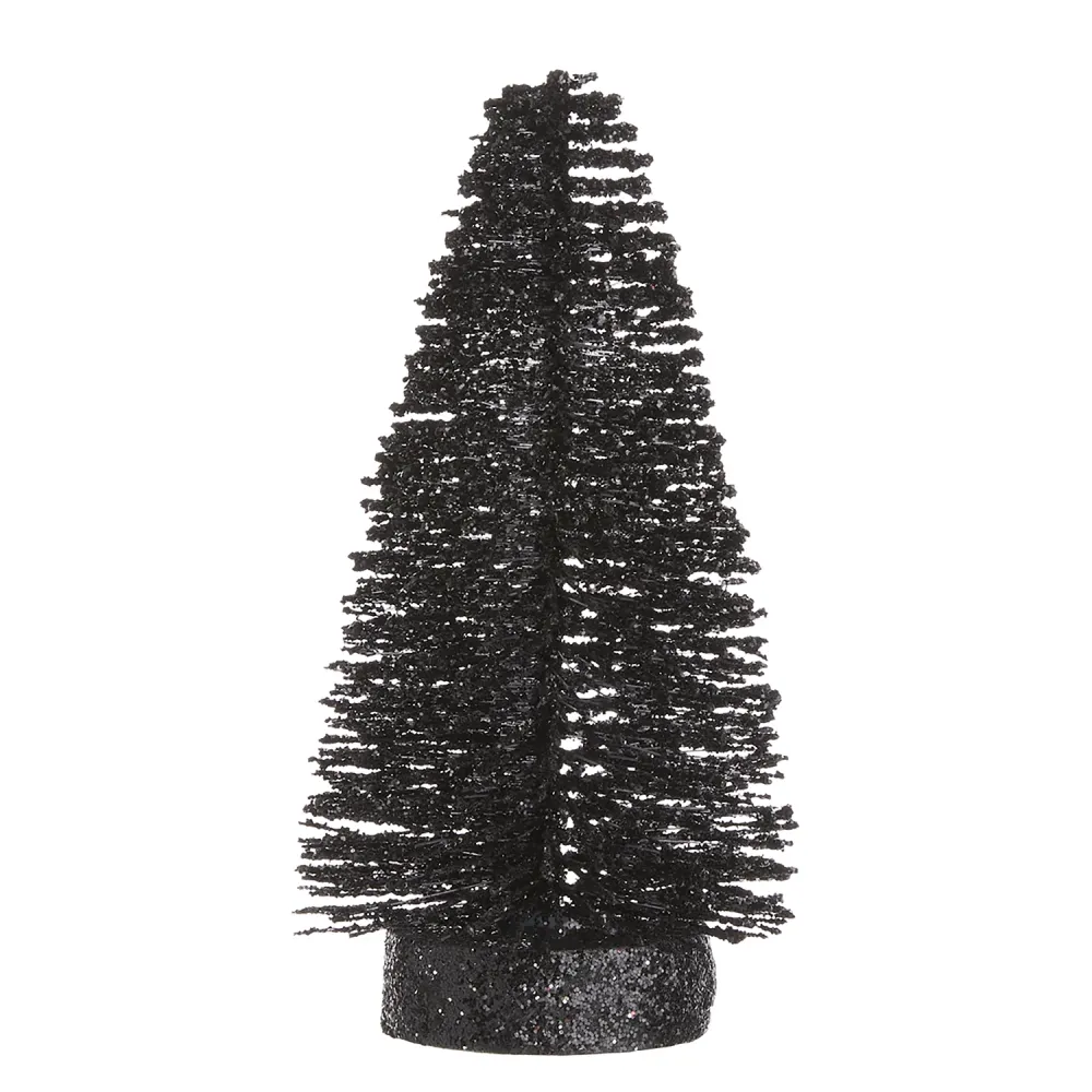 X-MAS brad de Craciun sclipitor 12 cm, negru