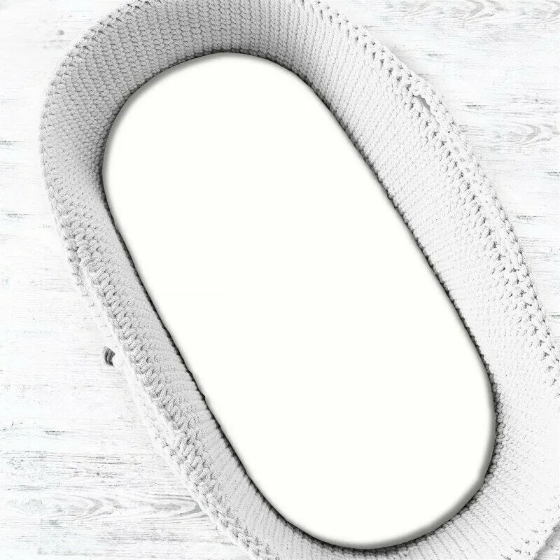 Cearceaf cu elastic, MimiNu, Pentru landou, carucior si cosulet, 80x35 cm, Din Jerseu, Material certificat Oeko Tex Standa...