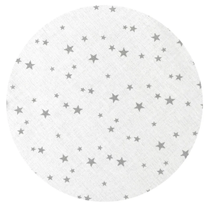 Cearceaf cu elastic, MimiNu, Pentru pat 160x80 cm, Din bumbac certificat Oeko Tex Standard 100, Mini Gray Stars
