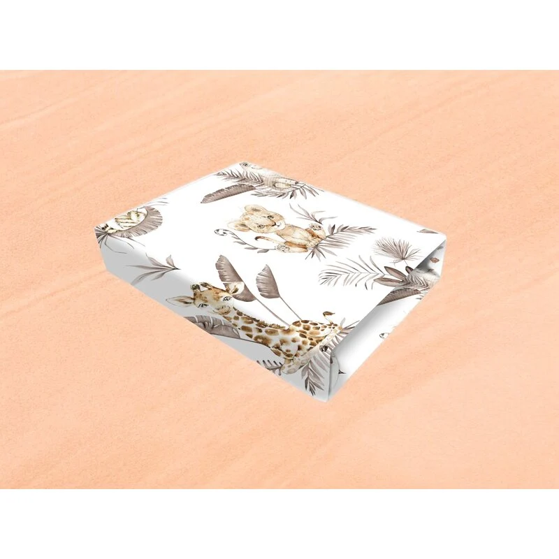 Cearceaf cu elastic, MimiNu, Pentru patut co-sleeper, Leonie, Dimensiune 83 x 50 cm, Din bumbac certificat Oeko Tex Standa...