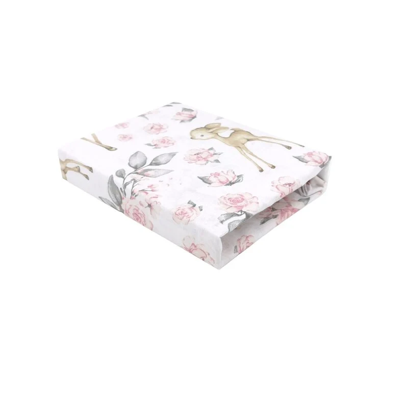 Cearceaf cu elastic, MimiNu, Pentru patut co-sleeper, Theo, Dimensiune 85 x 46 cm, Din bumbac certificat Oeko Tex Standard...