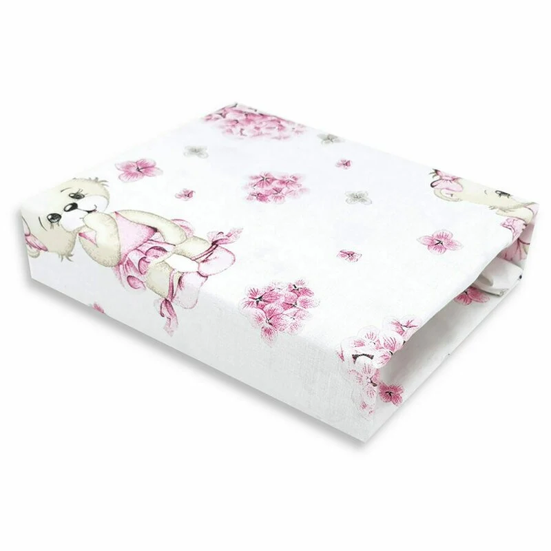 Cearceaf cu elastic, MimiNu, Pentru patut leagan sau patut co-sleeper, Dimensiune 90x40 cm, Din bumbac certificat Oeko Tex...