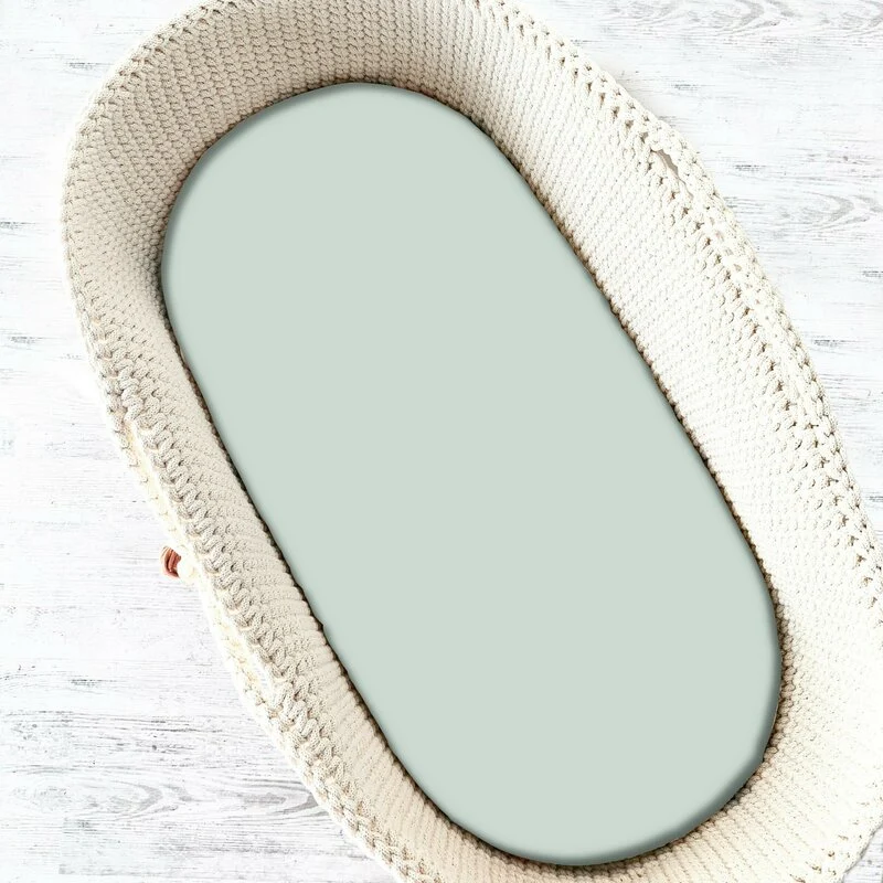 Cearceaf cu elastic, Qmini, Pentru landou, carucior si cosulet, Dimensiune 80x35 cm, Din bumbac jersey, Material certifica...