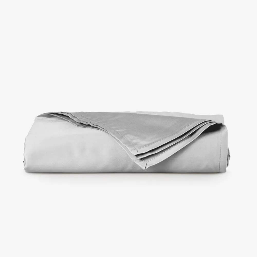 Cearsaf de pat normal SATEEN SILVERY 150/260 cm 100% bumbac satinat
