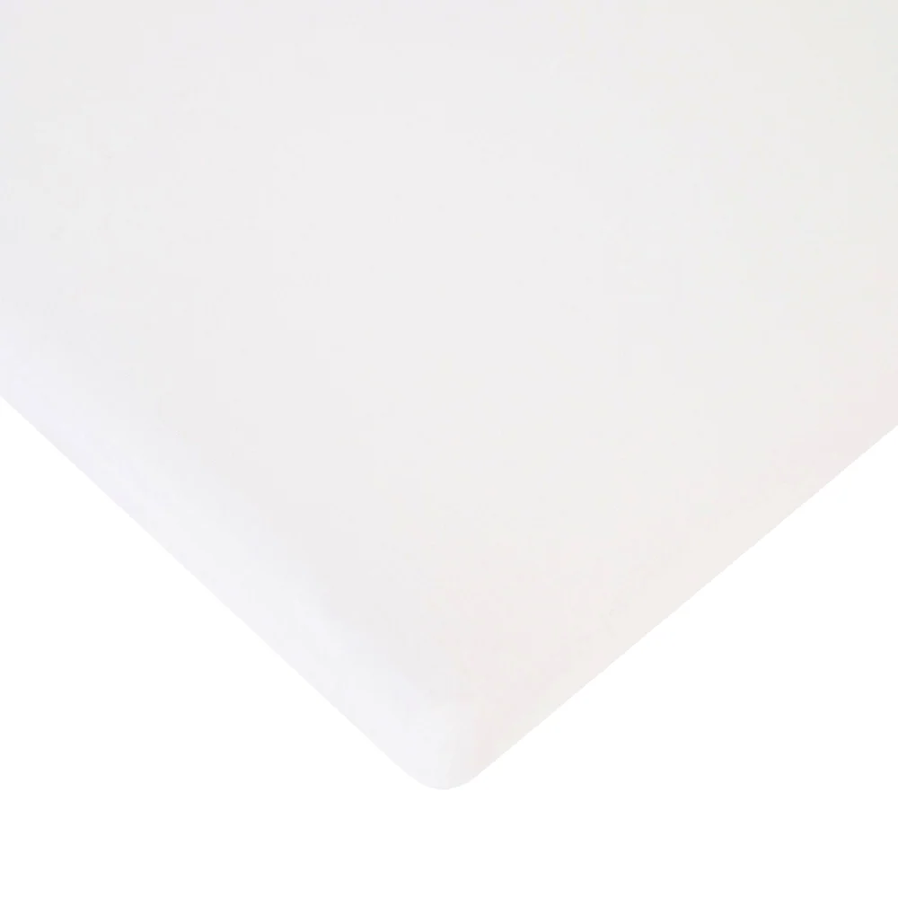 Cearsaf saltea 50x90 cm Childhome, Bumbac Organic Alb