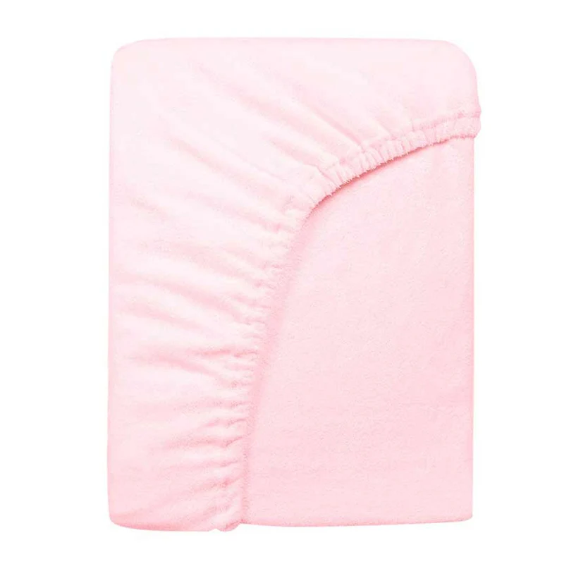 Cearsaf saltea 75x95 cm Childhome, Tricot Roz