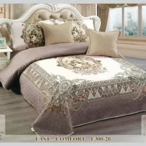 Cuvertura Matlasata din Catifea, 3D cu 5 Piese, Elegant-D3472