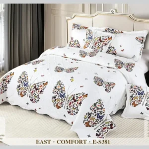 Cuvertura 5 piese din Bumbac Finetat, Fluturi-D8676