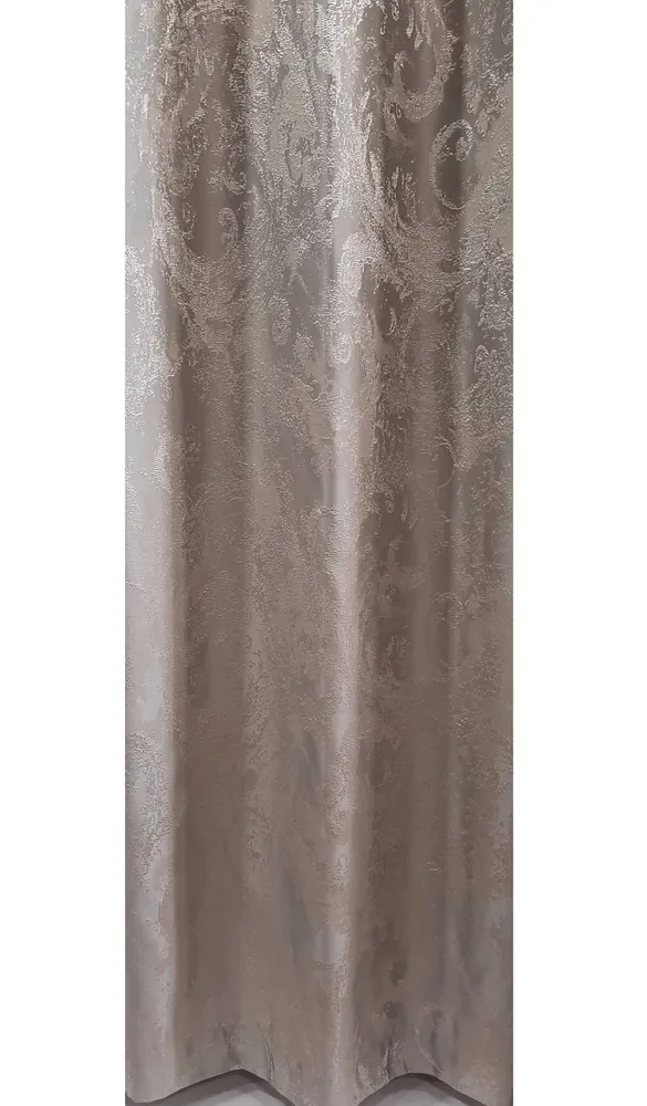 Draperie JQ 19530/7402, mătase, model patinat, culoarea gri satinat