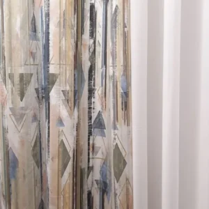 Draperie 646 CVK 4836, și poliester, model abstract, multicolor