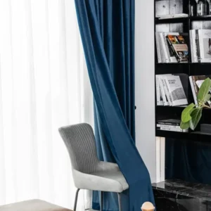 Draperie catifea Velvet 203, albastru regal
