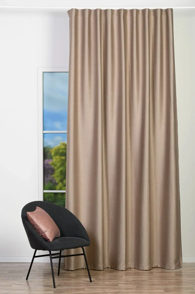 Draperie ECHO 17, cappuccino, dimout, uni, opacă
