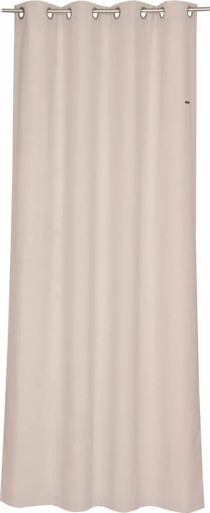 Draperie ESPRIT crem cu inele metalice, 140x250 cm