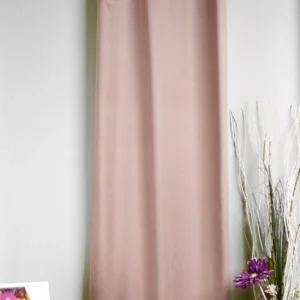 Draperie Madras 5, bej roze, mată, texturată