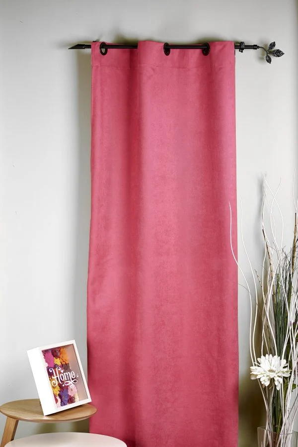 Draperie Madras 19, fucsia, mată, texturată