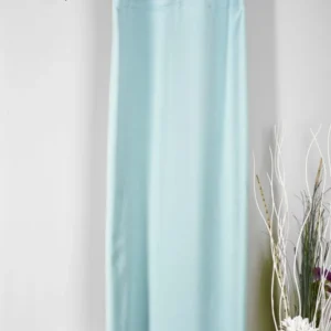 Draperie Madras 29, verde mentă, mată, texturată