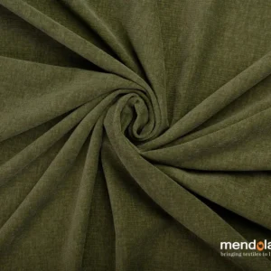 Draperie NAVARRO 05, verde, țesătură tip chenille