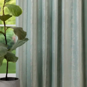 Draperie Scento 03, verde mentă, catifea, model abstract cu irizații strălucitoare