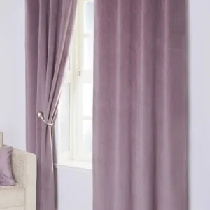 Draperie Yumos 1010, simplă, uni, catifea, mov lavandă
