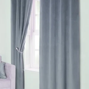 Draperie Yumos 33, simplă, uni, catifea, albastru marin