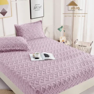 Husa Cocolino tip Tricot, cu Elastic+2 Fete de Perna, Lila-C4638