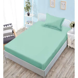 Husa de Pat cu Elastic, Finet, Pat 1 Persoana, Vernil-V10474