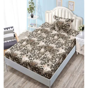 Husa de Pat cu Elastic, Finet, Pat 1 Persoana, Animal Print-V10492