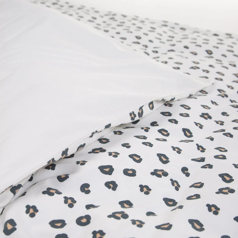Husa pilota si fata de perna Childhome Jerse 100x140 cm, Leopard